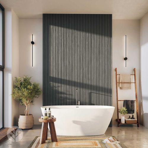 Acupanel® | Grey | Exterior Composite Slat Wall Panels