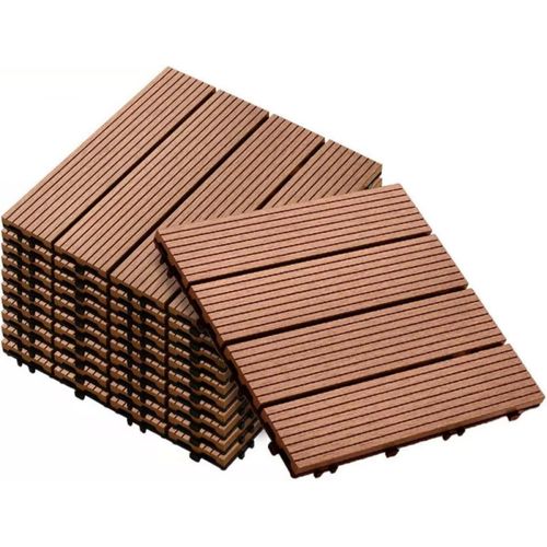 DIY Decking Tiles Redwood 300*300*20 - Pack of 10