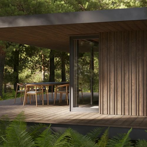 Millboard Envello Board & Batten Cladding | Antique Oak