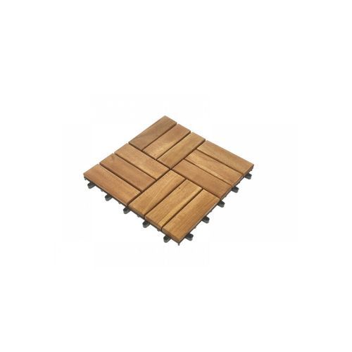 Acacia Hardwood Deck Tile 300x300x24 - pack of 10