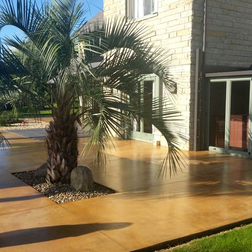 Residential Coloured Concrete