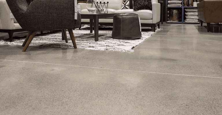 Polished Concrete Flooring - Beach House (Light Exposure)