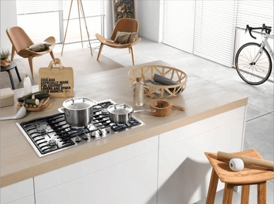 Miele Stainless Steel Gas Cooktop 5 Burner w.770