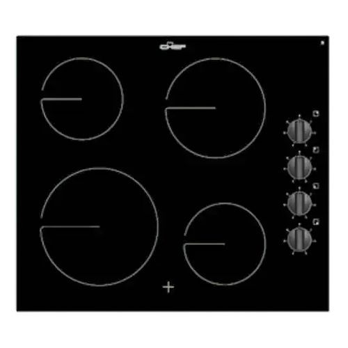 Chef 60cm 4 Zone Ceramic Cooktop