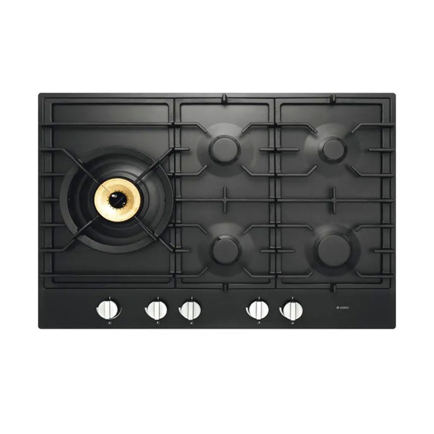 ASKO 75cm 5 Burner Gas Cooktop - Anthracite