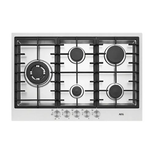 AEG 75cm 5 Burner Gas Cooktop - Stainless Steel