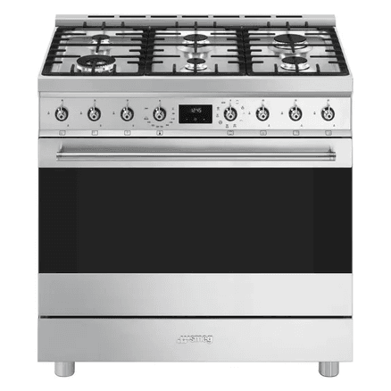 Freestanding Dual Fuel Cooker - Stainless Steel 90cm