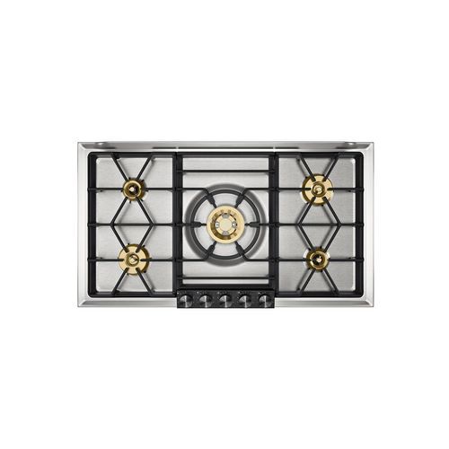 Stainless Steel 5 Burner Gas Cooktop VG 295 by Gaggenau 
