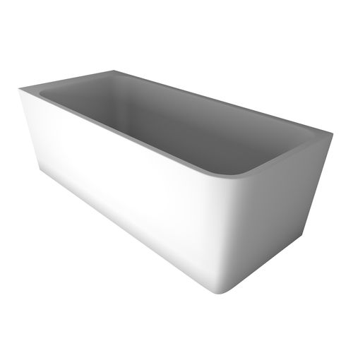 The Smith 1700mm Left Hand Corner Bath Matte White