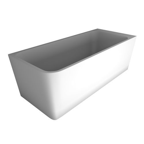 The Smith 1700mm Right Hand Corner Bath Matte White