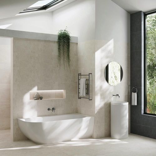 Matta Solid Surface Corner Baths, 1700mm
