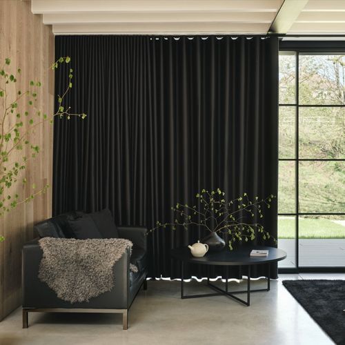 Silent Gliss Black Curtain Componentry