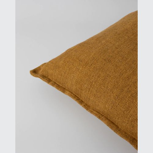 Baya Flaxmill Handwoven Linen Cushion - Nutmeg
