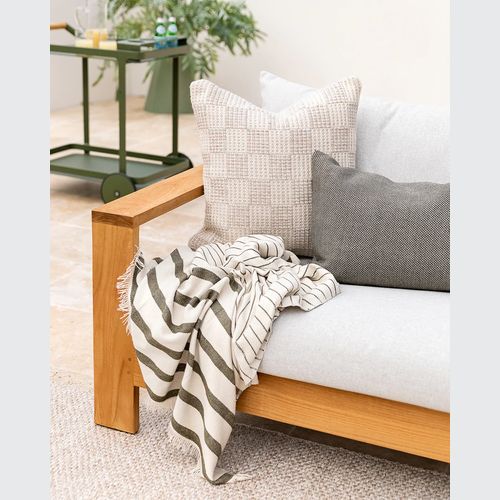 Baya Carter In & Outdoor Cushion - Almond | 50 x 50cm