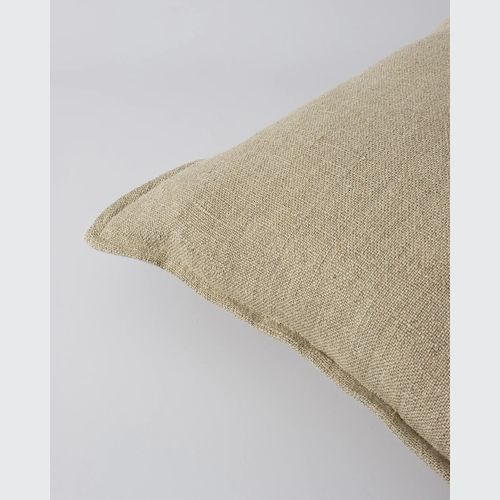 Baya Flaxmill Handwoven Linen Cushion - Doeskin