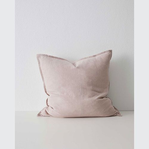 Weave Home European Linen Como Cushion - Blush | Three Sizes