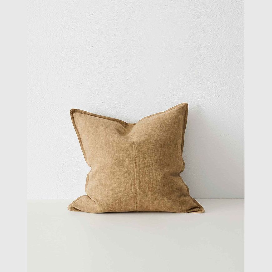 Weave Home European Linen Como Cushion - Clay | Three Sizes