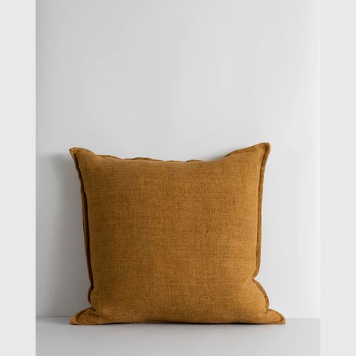 Baya Flaxmill Handwoven Linen Cushion - Nutmeg