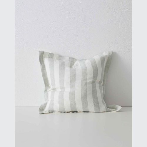 Weave Home Vito Striped Linen Cushion - Laurel | 50 x 50cm