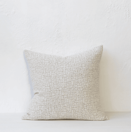 'Drift' Cushion / Feather Inner / Natural
