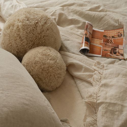 Sheepskin Ball Cushion - Small
