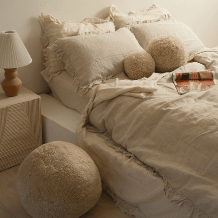 Sheepskin Ball Cushion - Large