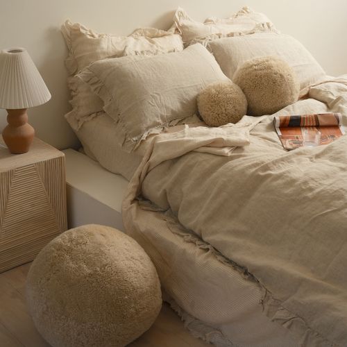 Sheepskin Ball Cushion - Large