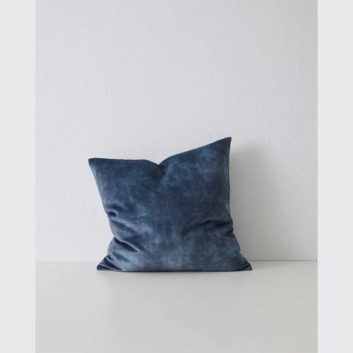 Weave Home Ava Velvet Cushion - Atlantic | 50 x 50cm