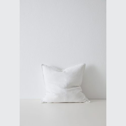 Weave Home European Linen Como Cushion - Snow | Three Sizes