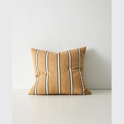 Weave Home Vinnie Striped Cushion - Manuka | Square and Lumbar