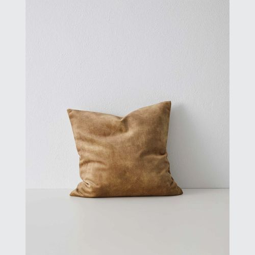 Weave Home Ava Velvet Cushion - Burnish | 50 x 50cm