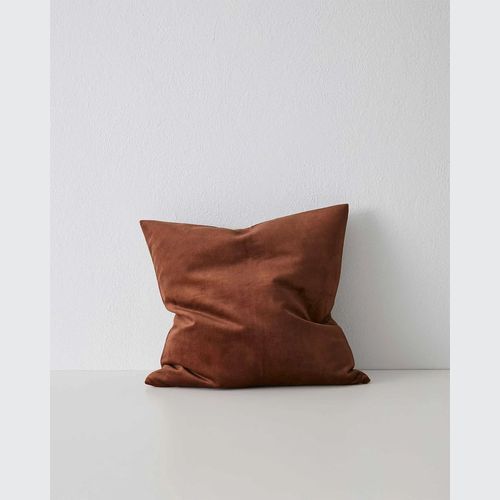 Weave Home Ava Velvet Cushion - Cinnamon | 50 x 50cm