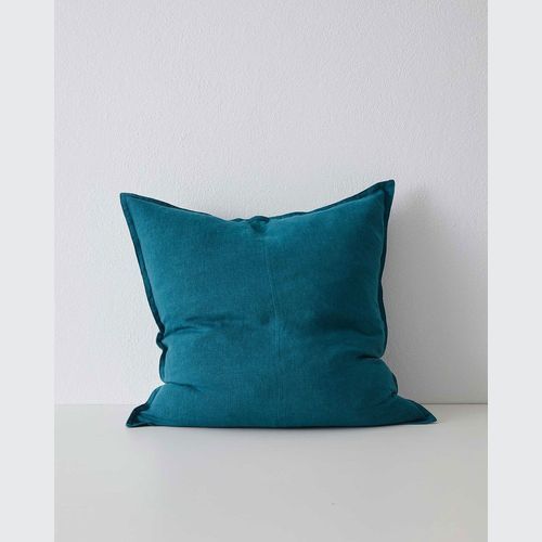 Weave Home European Linen Como Cushion - Teal | Three Sizes