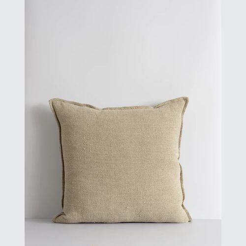Baya Flaxmill Handwoven Linen Cushion - Doeskin