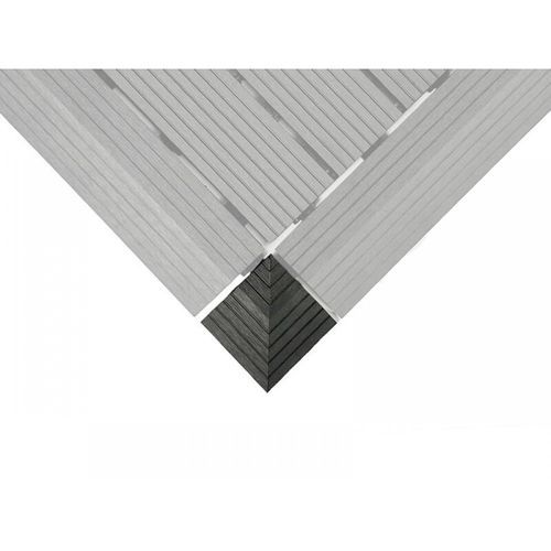 Deck tiles corner - Black - 1 pc