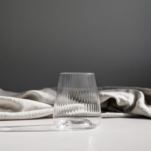Melted Crystal Stemless Glass- Set of 4