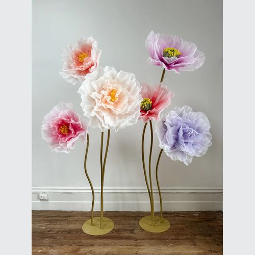 Giant Poppies on Stand Set