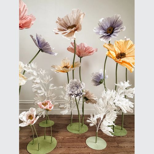 Flowers on Stands Set
