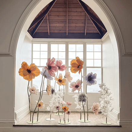Flowers on Stands Set
