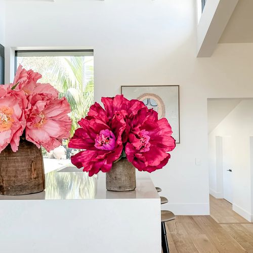Two Toned Crepe Paper Flower