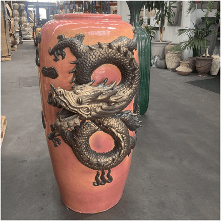 Tall Dragon Jar