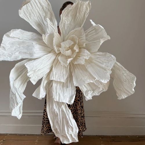White Giant Paper Flower