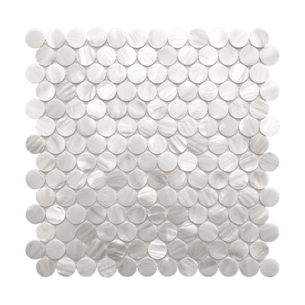 Mother Of Pearl Mosaic Bianca Pennyround