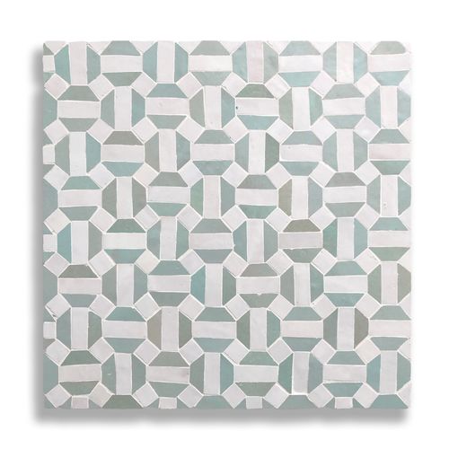 Octagonal Sage Moroccan Tile