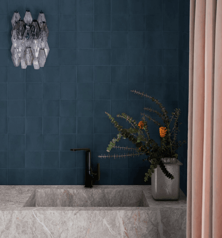 CARTER BLU MATT 100X100MM
