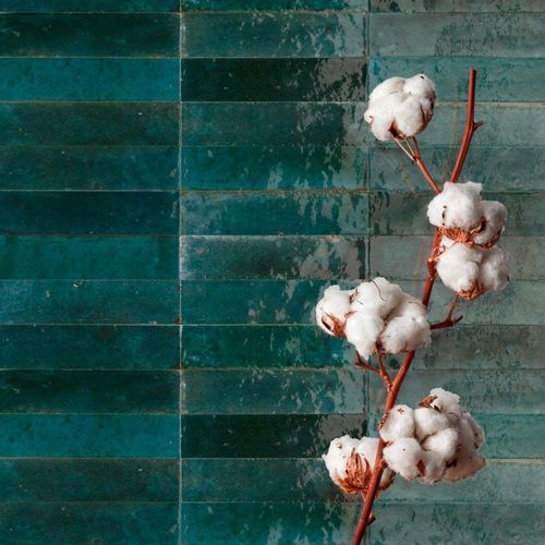 Arendal Blue Gloss 240x60x10mm Wall Tile