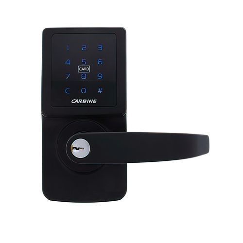 Carbine Electronic Door Lever Set Touch Screen Matt Black CEL-3IN-1MB8MBKIT