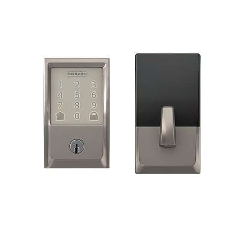 Schlage Encode Smart Deadbolt & Handle Set Satin Nickel