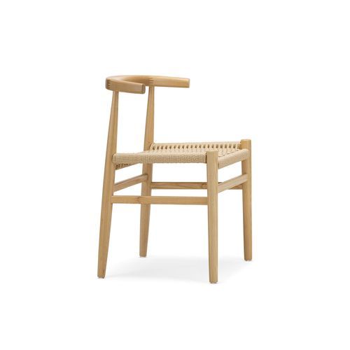 Oskar Solid Ashwood Woven Dining Chair | Set of 2 | Natural