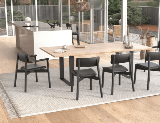 Andi Chair - Black Ash with Pad